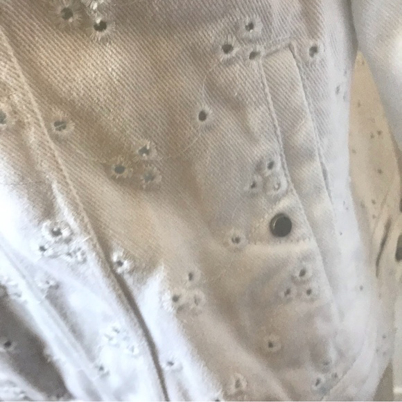 Liverpool Los Angeles White Denim Jacket - Size Medium - Picture 8 of 10